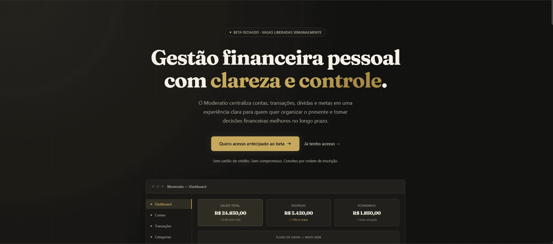 Imagem do projeto Moderatio — Controle Financeiro
